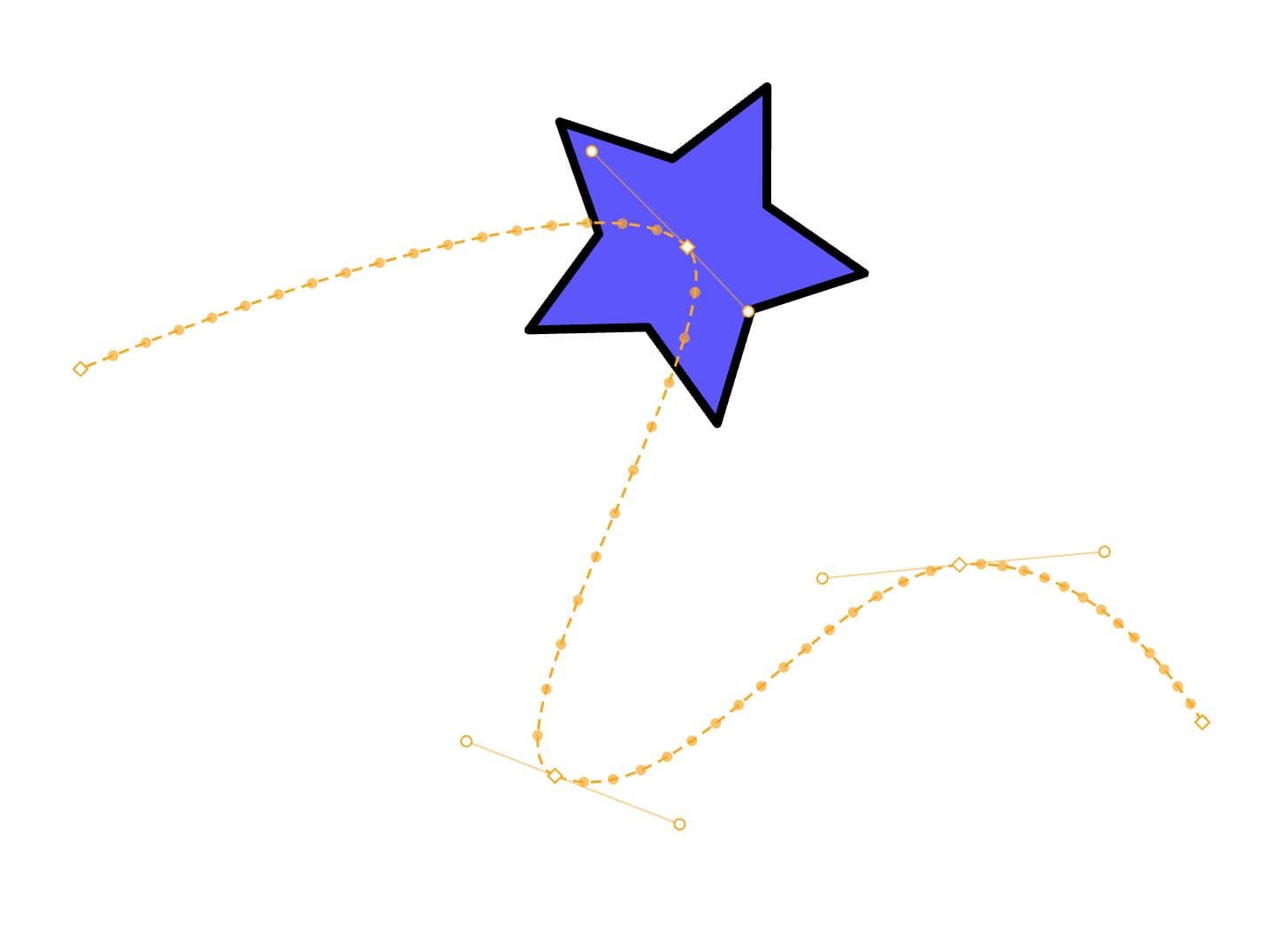 Star following a motion path in Sclera
