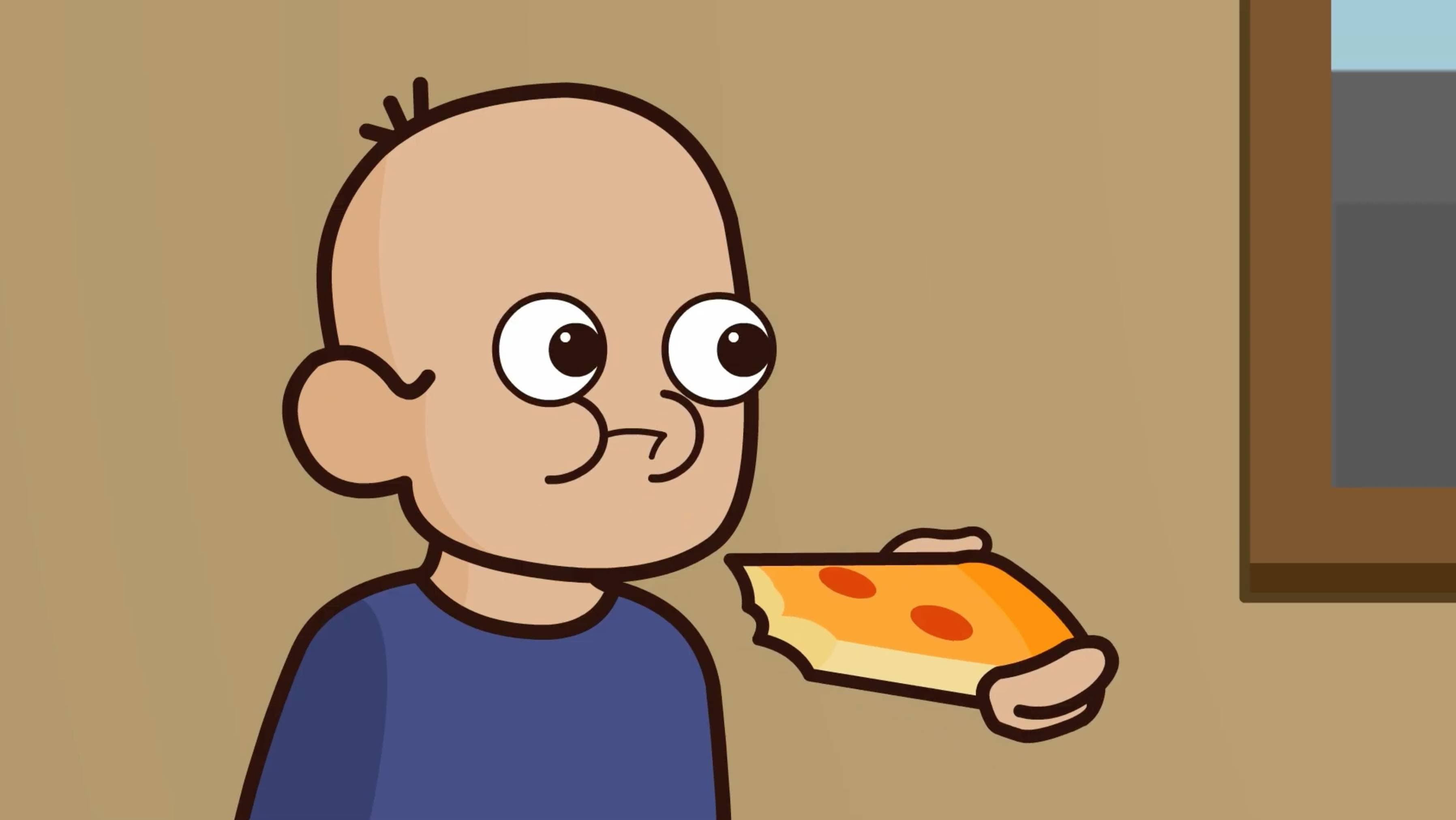Pizza — character close-up